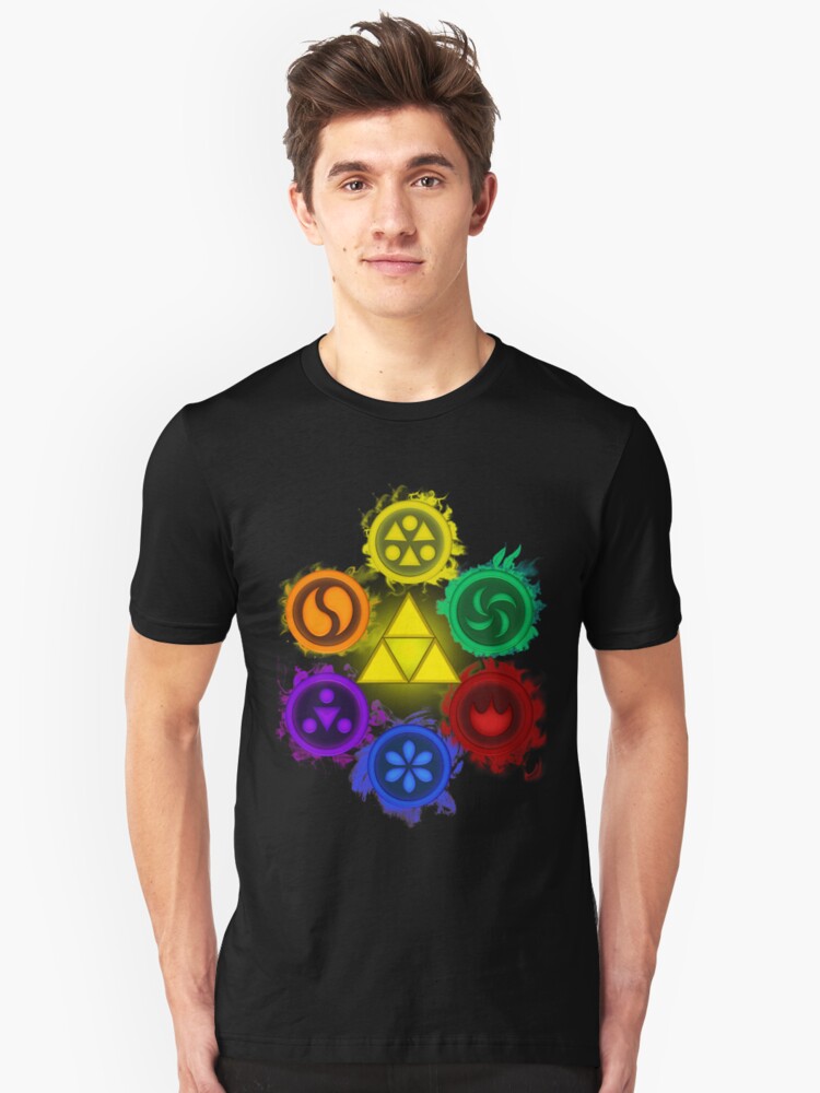 "Legend of Zelda Ocarina of Time The 6 Sages" Unisex TShirt by B