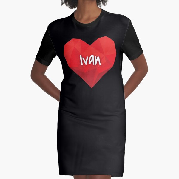 Ivan in My Love Heart Forever Graphic T-Shirt Dress