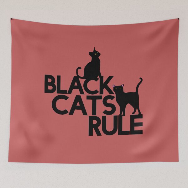 Artikelvorschau, Black cats rule entworfen und verkauft von FrictionMaxxing.