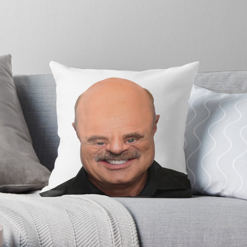 Dr. Phil M&M (Large) Throw Pillow for Sale by Clean Woods