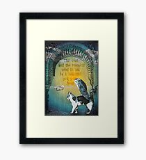 The owl and the Pussycat Framed Print