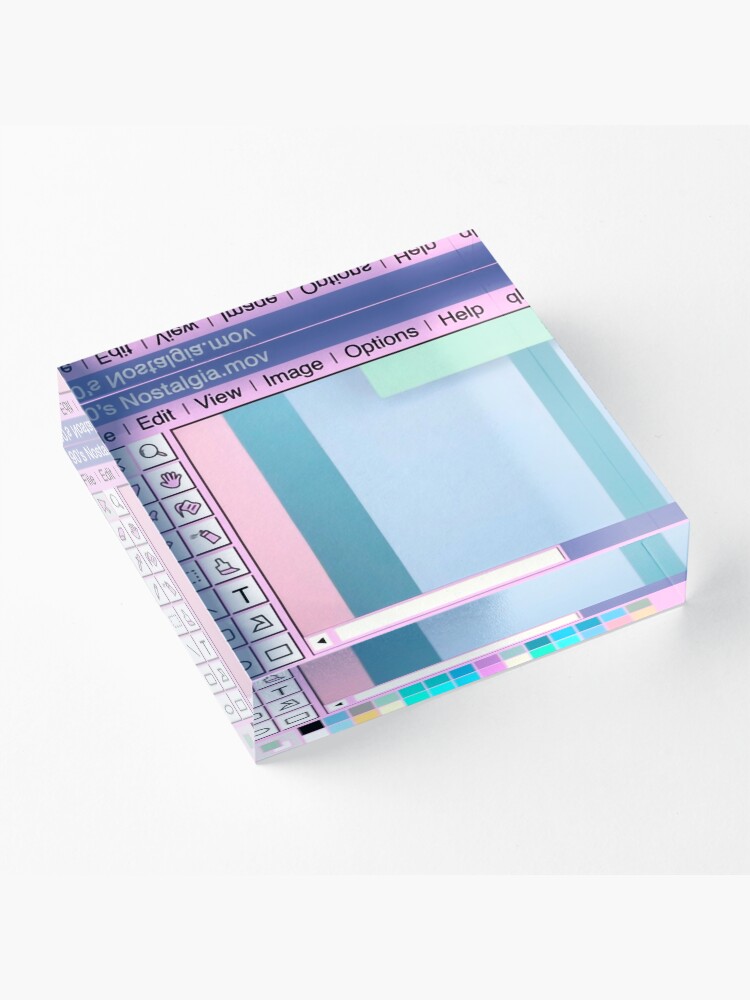 Alternate view of 90s Nostalgia Acrylic Block