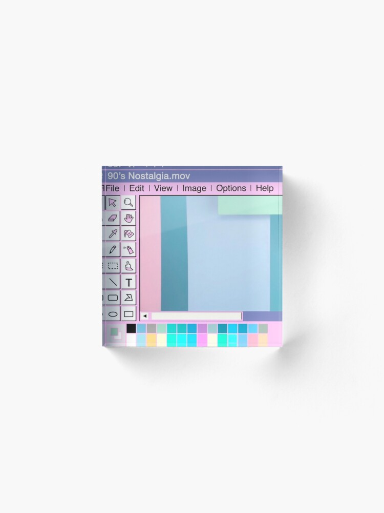 Alternate view of 90s Nostalgia Acrylic Block