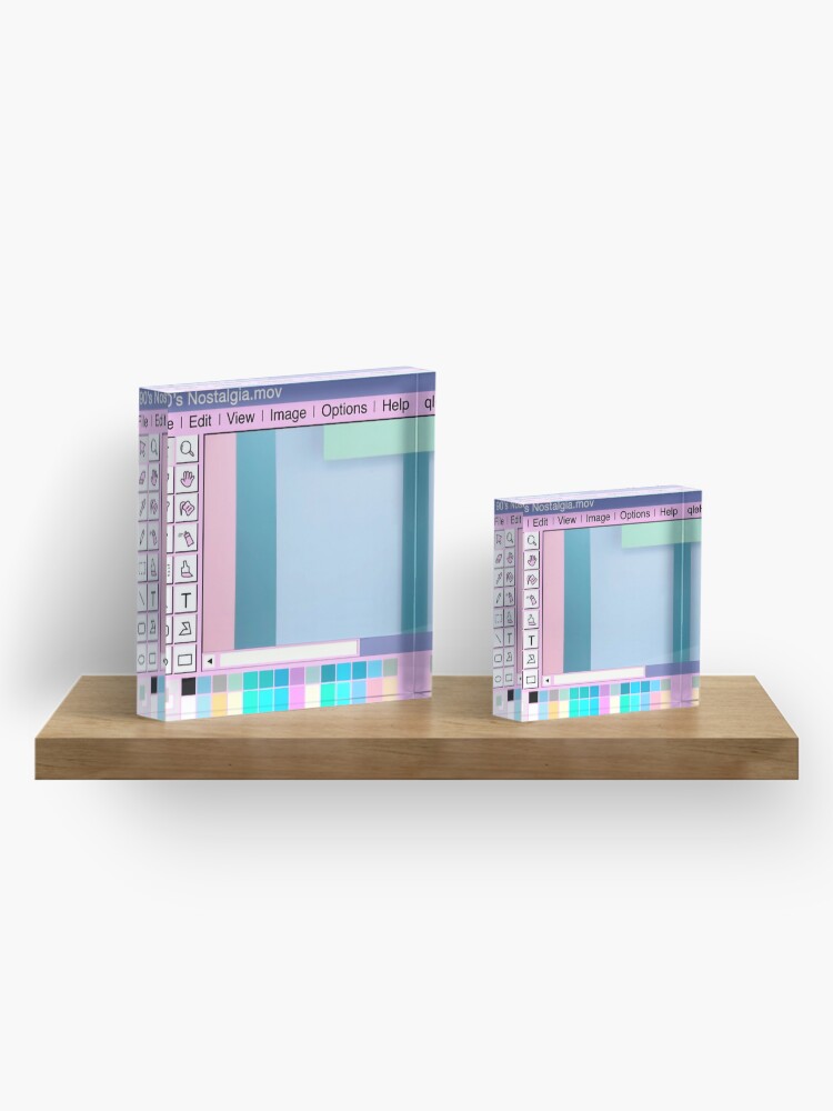Alternate view of 90s Nostalgia Acrylic Block