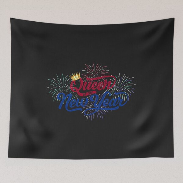 Item preview, Queen of the New Year fireworks Happy New Years eve gift designed and sold by hadleydesigns.