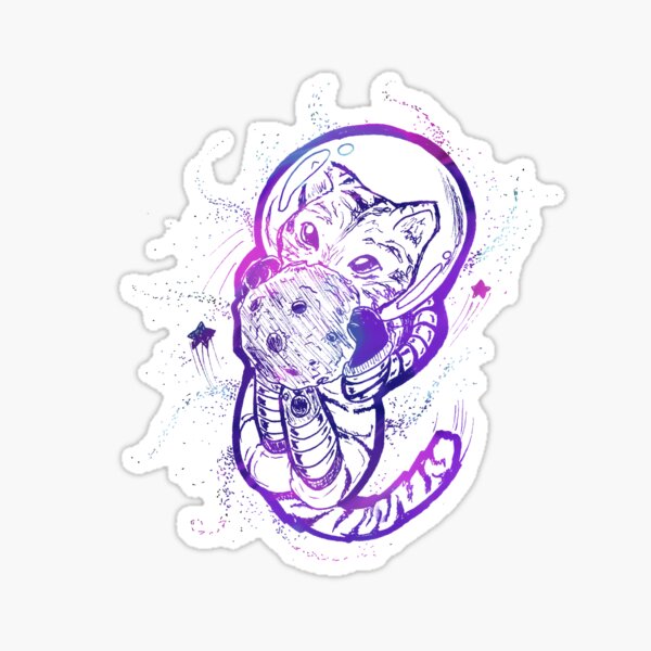 Catstronaut Sticker
