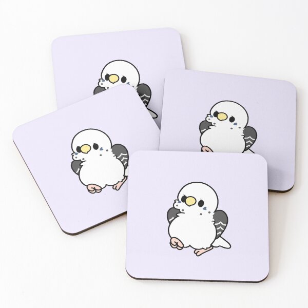 Item preview, Albino Budgie - Kawaii Birbs designed and sold by blirbos.
