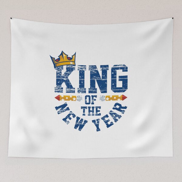 Item preview, King of the New Year fireworks Happy New Years eve gift designed and sold by hadleydesigns.
