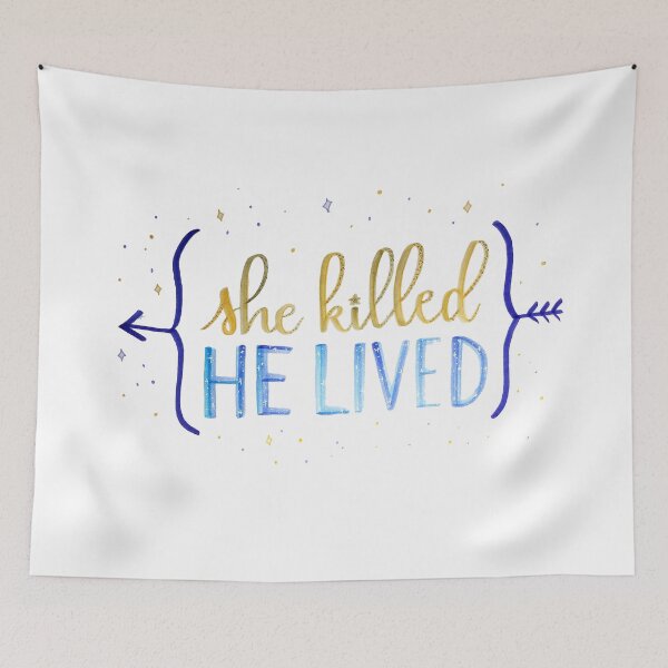 Item preview, He killed, she lived; We Hunt the Flame designed and sold by Clistro.