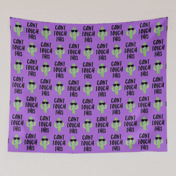 Item preview, Can't touch this - cactus - purple designed and sold by littlearrow.
