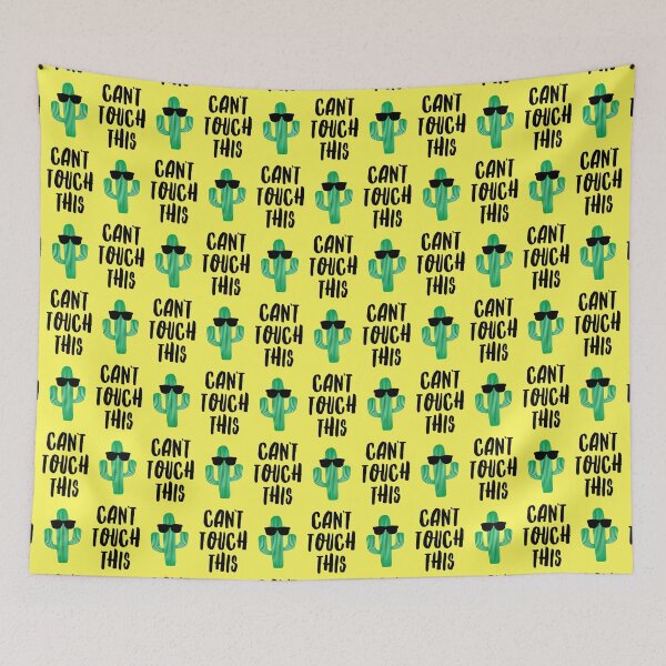 Item preview, Can't touch this - cactus - yellow designed and sold by littlearrow.