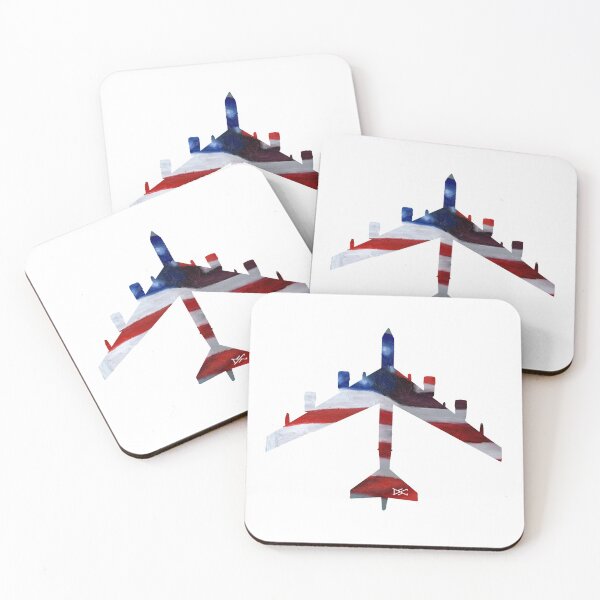 Item preview, B52 Bomber American Flag Painting Silhouette designed and sold by DSC Arts.