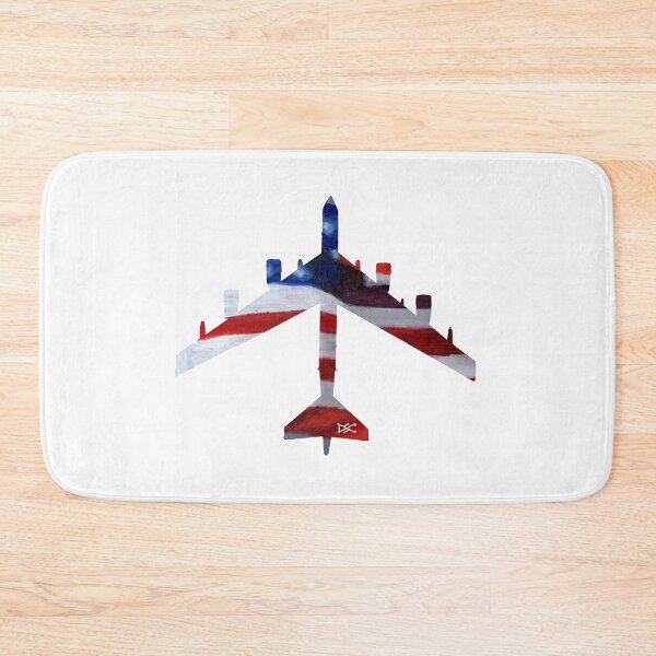 Item preview, B52 Bomber American Flag Painting Silhouette designed and sold by DSC Arts.