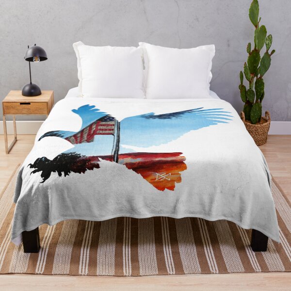 Item preview, Eagle Sunset Flag Painting Silhouette designed and sold by DSC Arts.