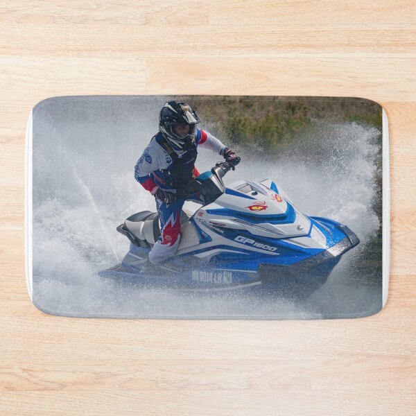 Item preview, Blue Jet Ski Blasting Through Waves designed and sold by Tim Thompson.