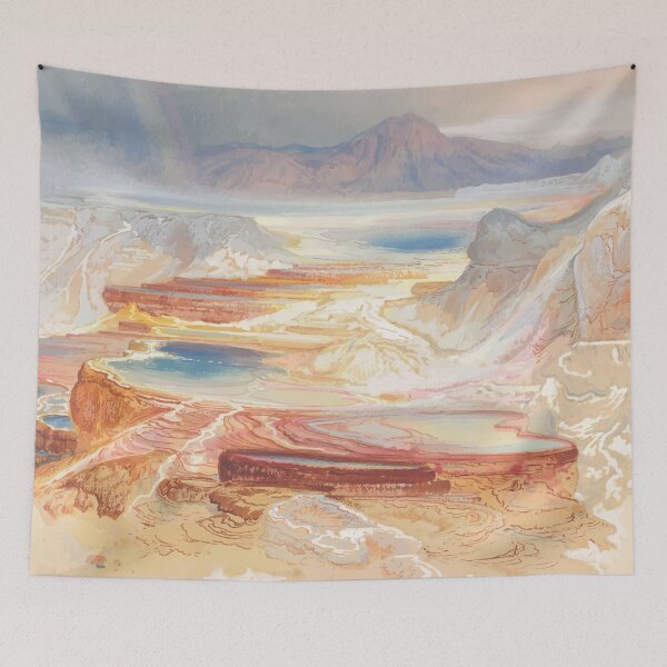 Item preview, Thomas Moran Painting Minerva Terrace, Yellowstone, 1872  designed and sold by pelagio.