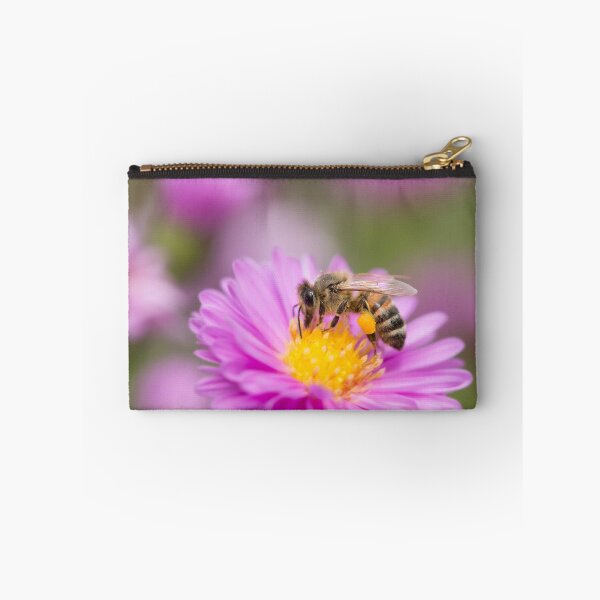 Item preview, Honeybee on a pink flower designed and sold by AnnoraBee.