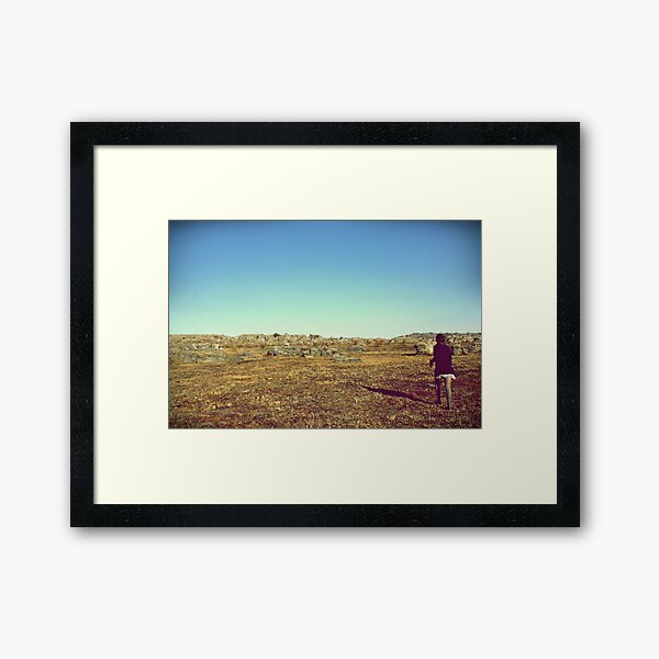 chasing time in flooded memories Framed Art Print