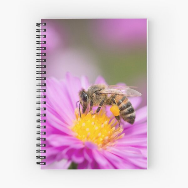 Item preview, Honeybee on a pink flower designed and sold by AnnoraBee.