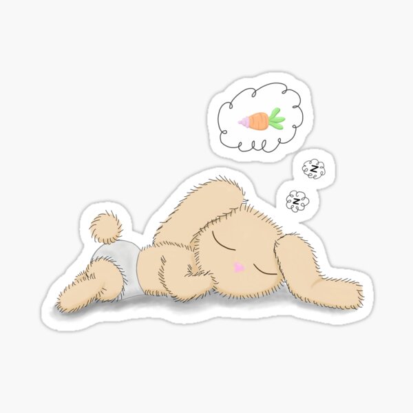 B.B. Bunny Sleeping Sticker