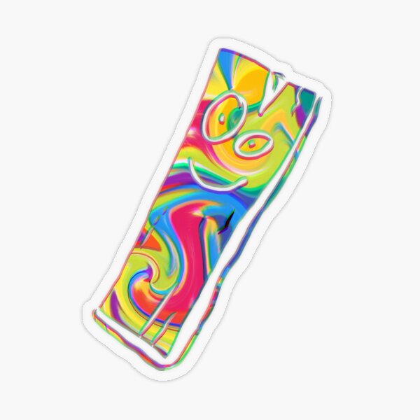 3D Tye Dye Plank - Ed, Edd n Eddy Transparent Sticker