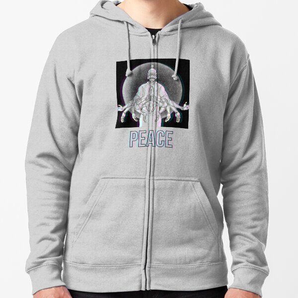 Peace Zipped Hoodie