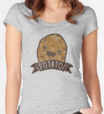 POTATO!!! Women's Fitted Scoop T-Shirt