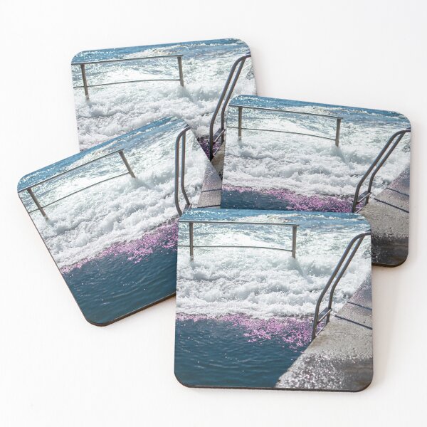 Item preview, Purple Sparkles at Pearl Beach Ocean Rock Pool NSW Central Coast of Australia designed and sold by suziq1962.