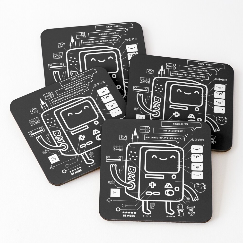 BE MORE BMO Coasters (Set of 4)