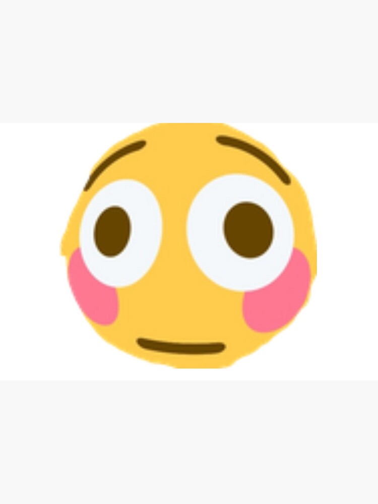 "Flushed Emoji" Hardcover Journal by Nutting | Redbubble