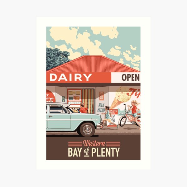 Corner Dairy Art Print