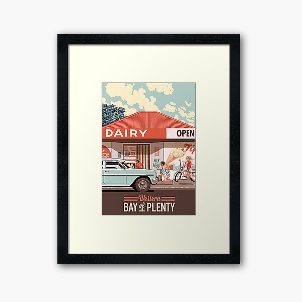 Corner Dairy Framed Art Print