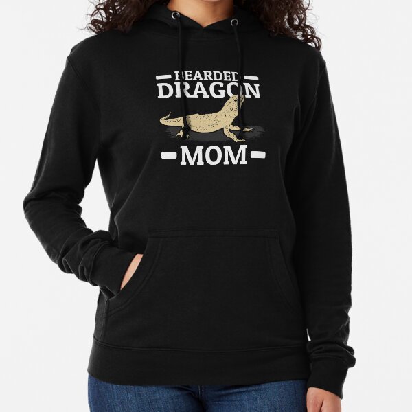 Bearded Dragon Mom For Reptile Lovers Lightweight Hoodie