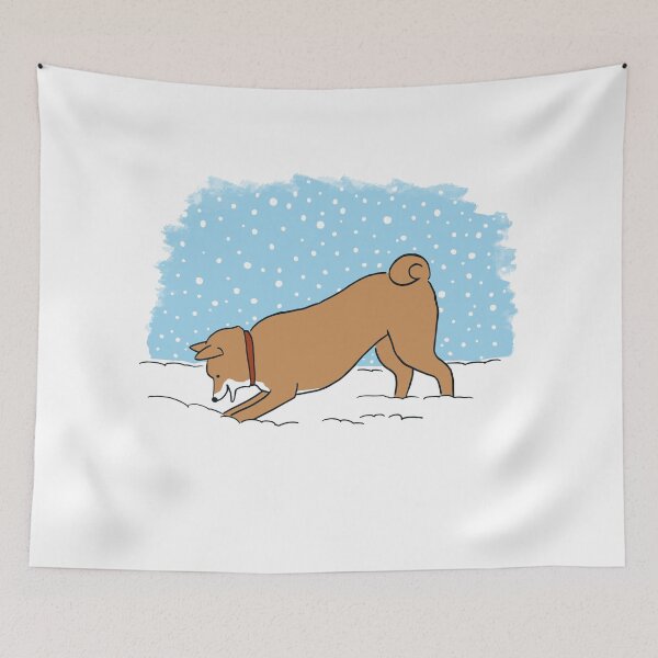 Item preview, Shiba Inu Snow Holiday designed and sold by Jenn Inashvili.