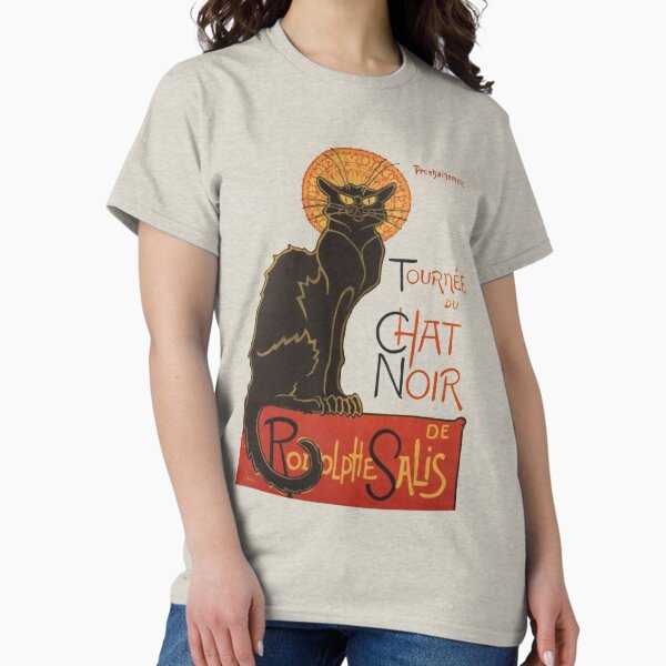 Aperçu de l'œuvre Tee-shirt Le Chat Noir créée et vendue par ducane007.