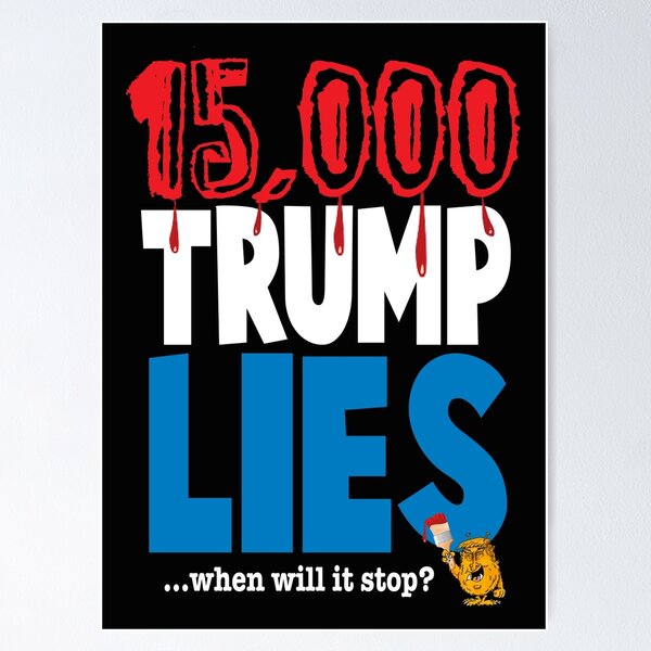 Item preview, 15,000 Trump Lies designed and sold by BrendanJohnson.