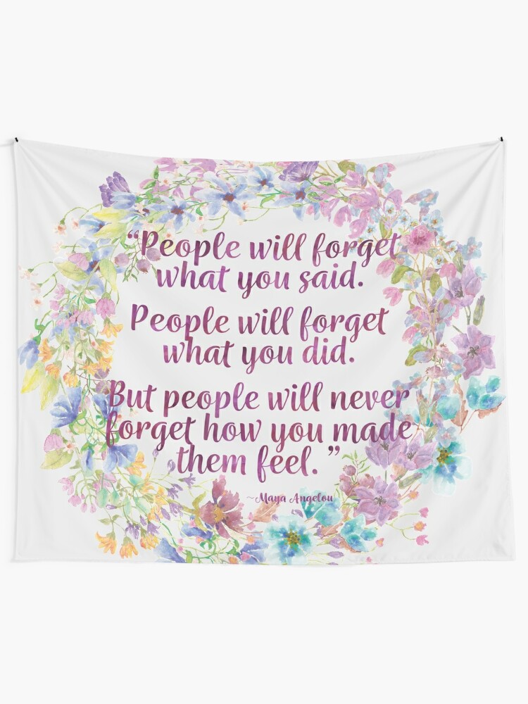 maya angelou tapestry quote