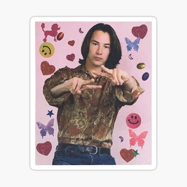 Keanu Reeves ICONIC 90s Teen Mag Sticker