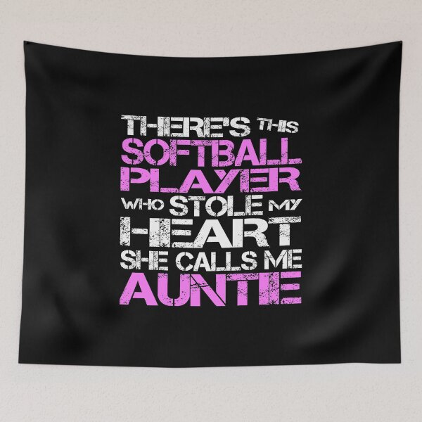 Item preview, There's This Softball Player Who Stole My Heart She Calls Me Auntie designed and sold by nikkidawn74.
