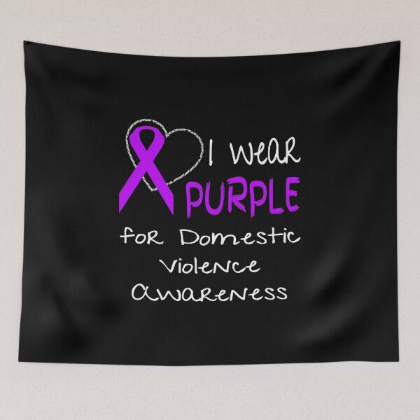 Item preview, I Wear Purple For Domestic Violence Awareness Ribbon design designed and sold by nikkidawn74.