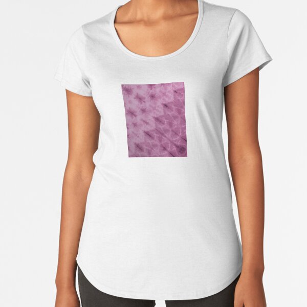 SKU612 Shibori Style - Violet 4 Premium Scoop T-Shirt