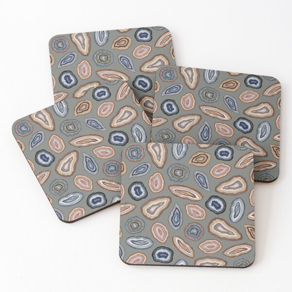 Item preview, Stylized Agate Slices - Rock/Stone Pattern designed and sold by somecallmebeth.