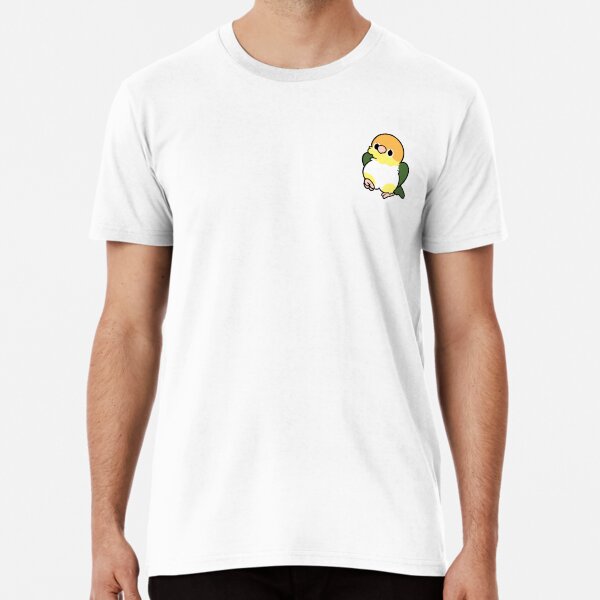 White-Bellied Caique - Kawaii Birbs Premium T-Shirt
