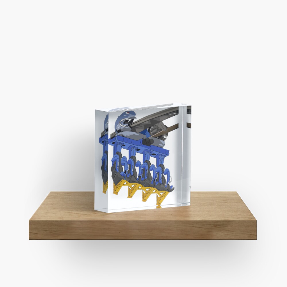 Afterburn Shark Train Acrylic Block