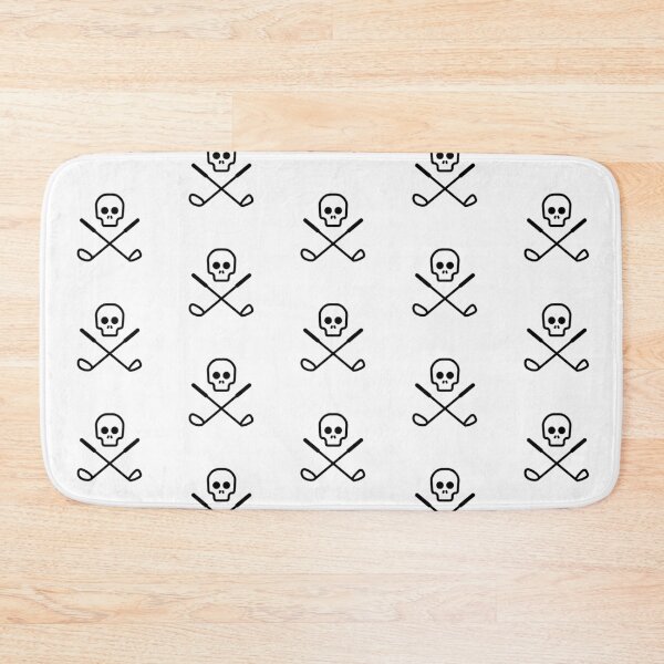 Item preview, SKULL & CROSSBONES GOLF CLUBS BLACK designed and sold by pierrelaidesign.