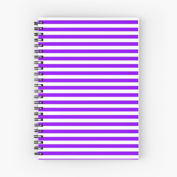 Item preview, Electric Violet and White Horizontal Stripes designed and sold by ColorPatterns.