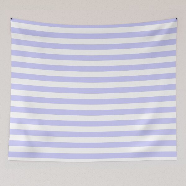 Item preview, Periwinkle Blue and White Horizontal Stripes designed and sold by ColorPatterns.