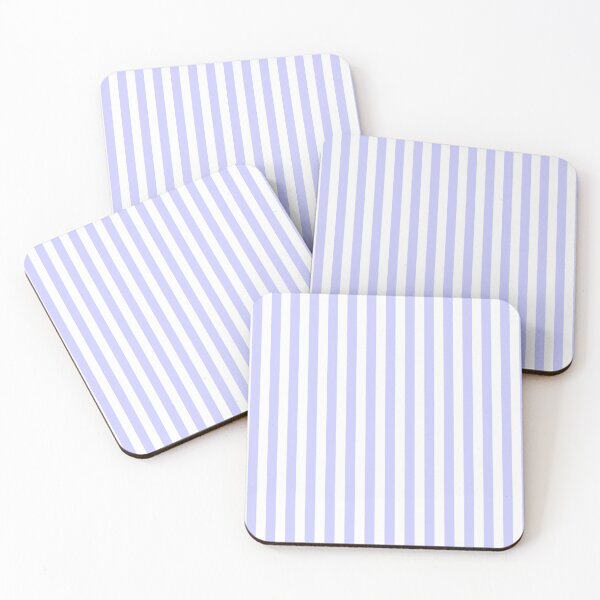 Item preview, Periwinkle Blue and White Vertical Stripes designed and sold by ColorPatterns.