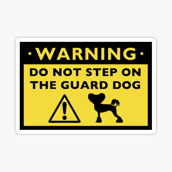 6 X WARNING GUARD DOGS STICKERS/SIGNS.STICKER 
