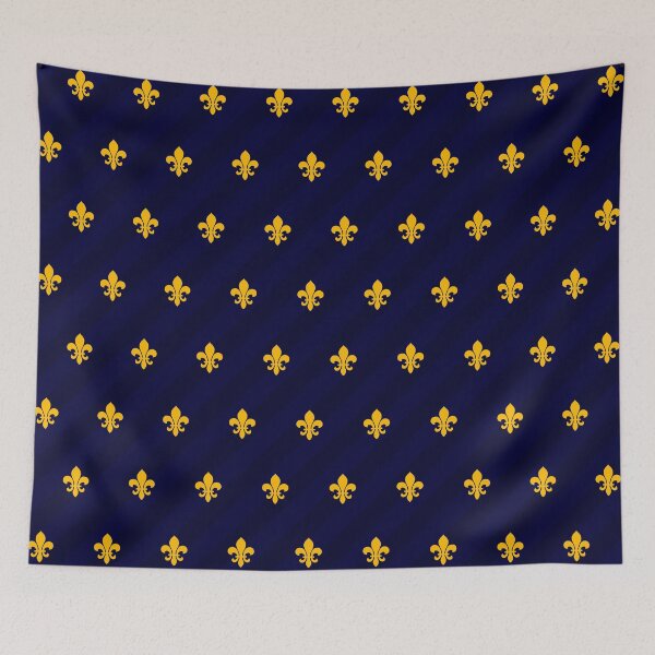 Item preview, Fleur de Lys Gold Blue designed and sold by lathspell.